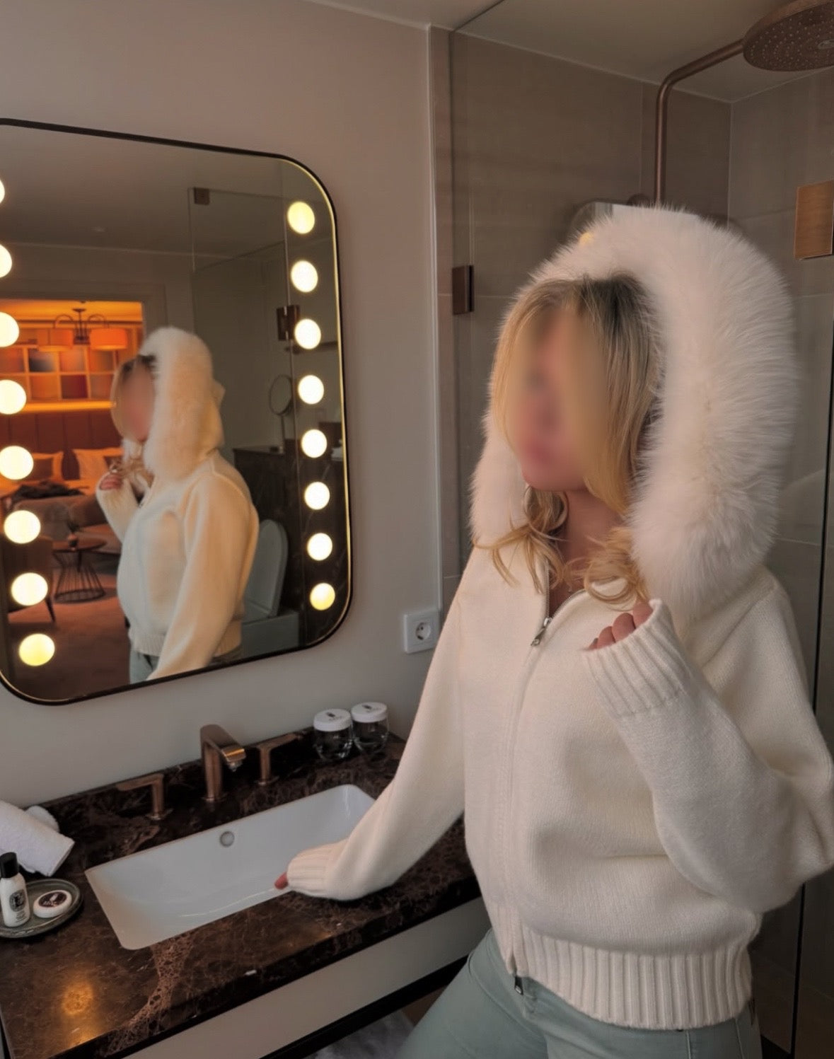 KNITTED FUR JACKET