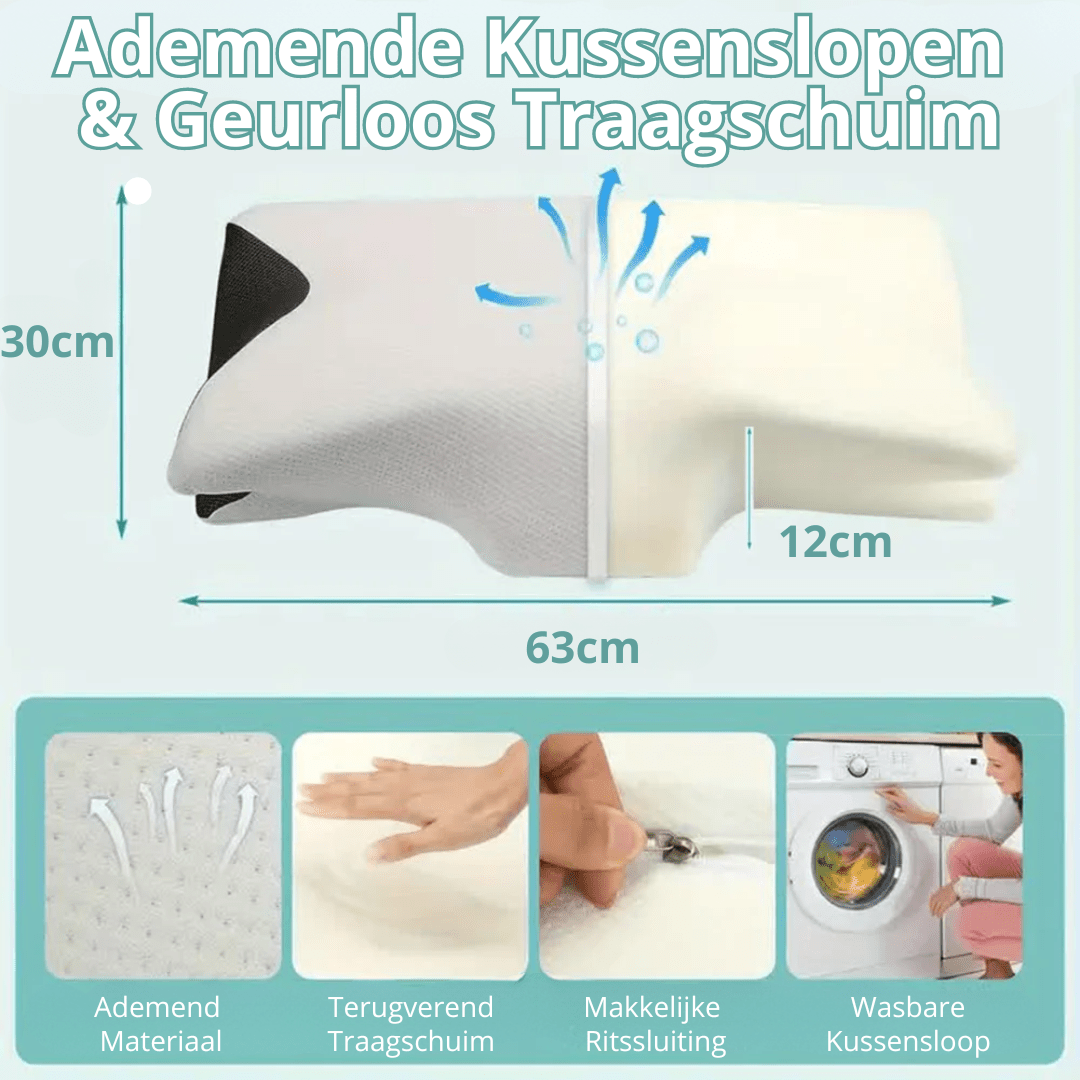 Dubbelzijdig Nek Kussen met Arm Ruimte