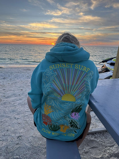 Under The Sea Embroidery Hoodie 🌊🐟🪸