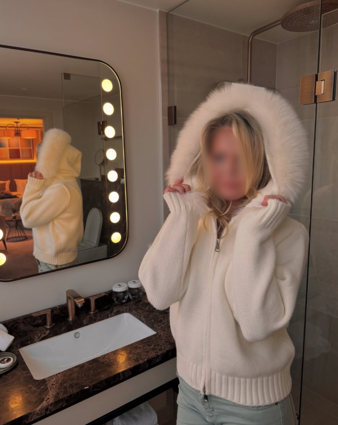 KNITTED FUR JACKET
