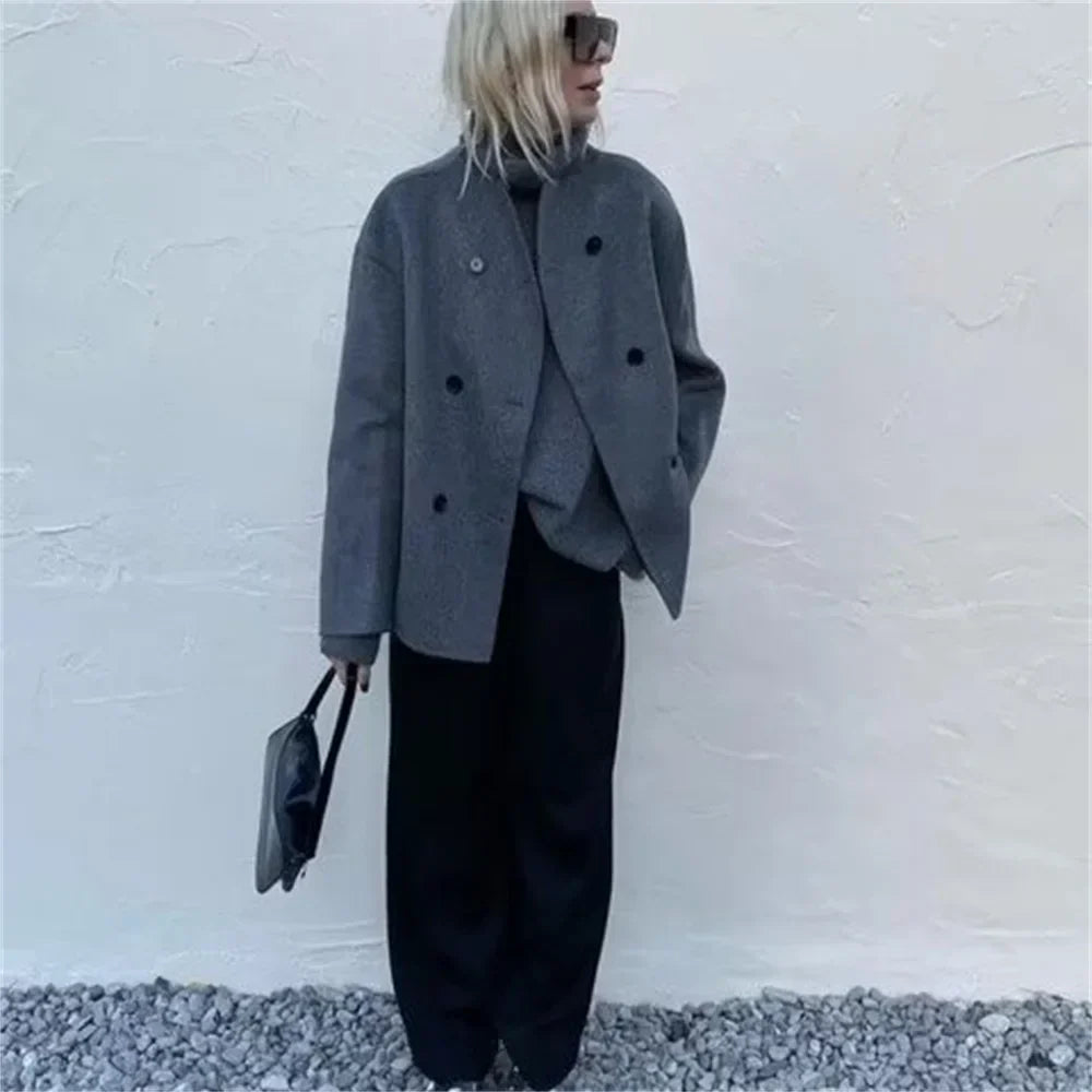 Trendy Dubbelknop Jacket