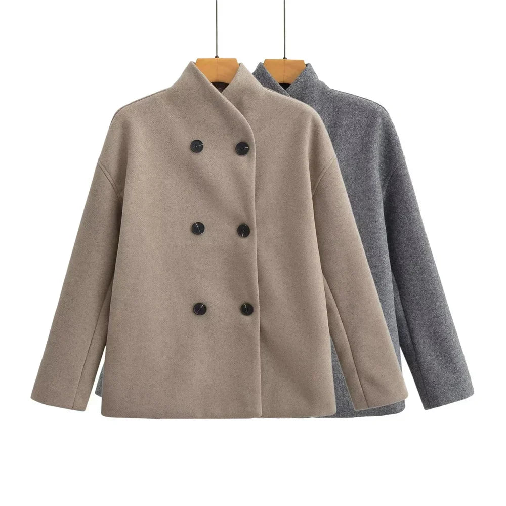 Trendy Dubbelknop Jacket