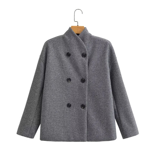 Trendy Dubbelknop Jacket