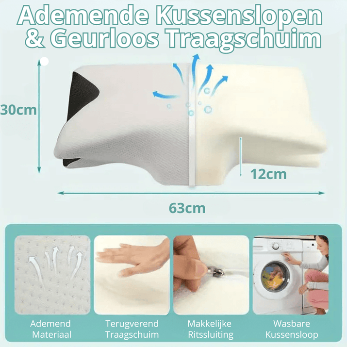 Dubbelzijdig Nek Kussen met Arm Ruimte