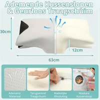 Dubbelzijdig Nek Kussen met Arm Ruimte