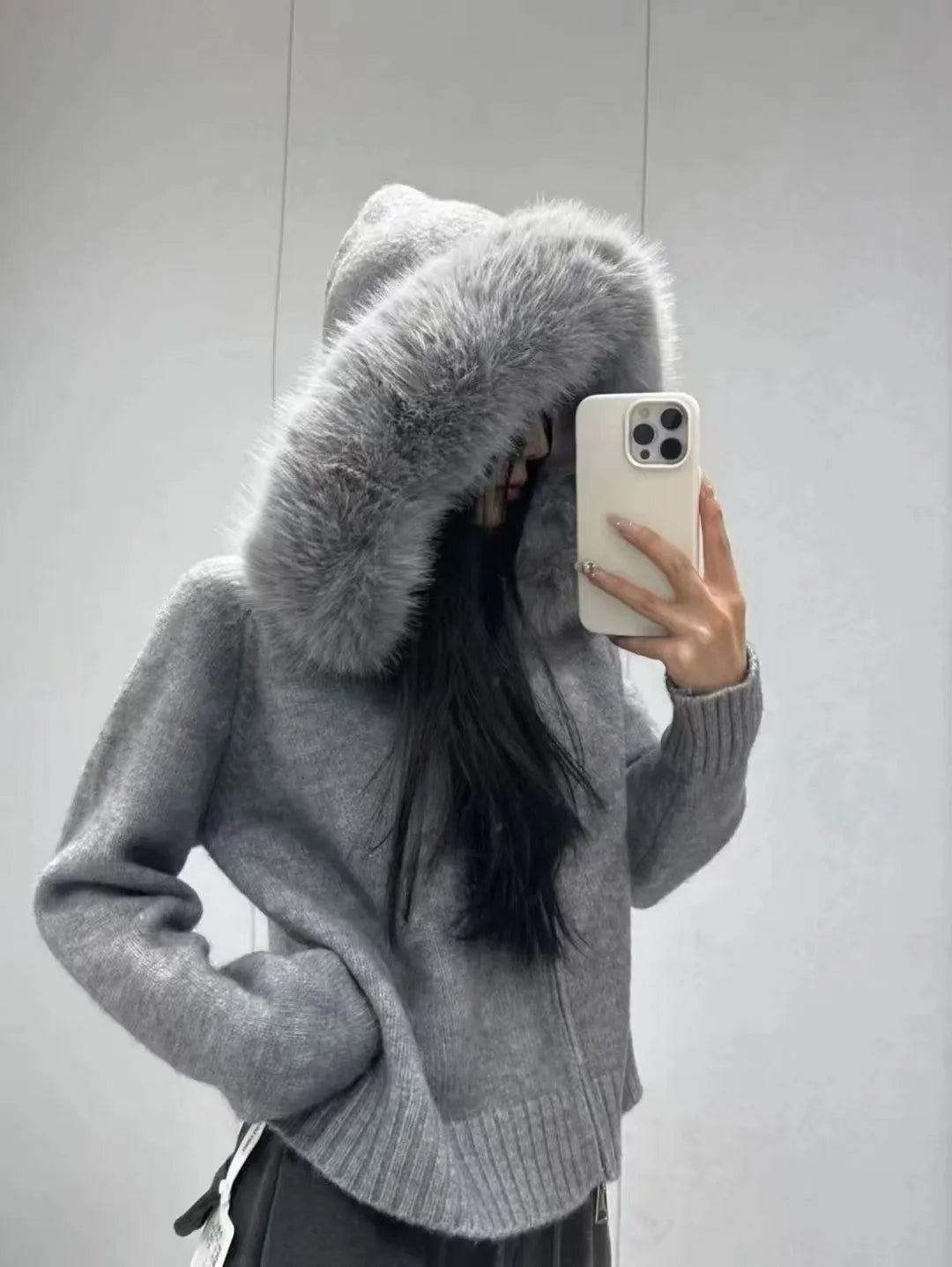 KNITTED FUR JACKET
