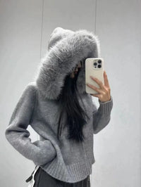 KNITTED FUR JACKET